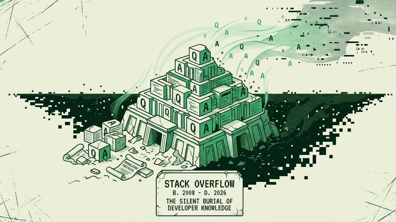 Stack Overflow is Dead. Period. The Silent Burial of Developer Knowledge. feature image