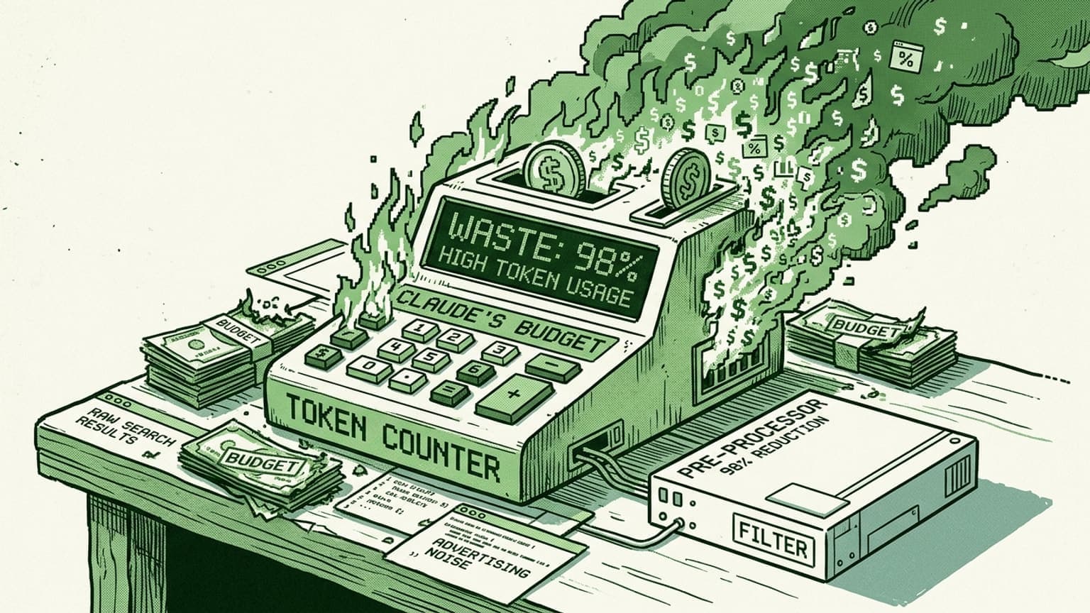 Your Claude Code Is Burning Money. Here's How To Stop The 98% Token Waste. feature image